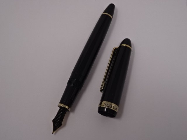 未使用・ビッグサイズ・黒色・セーラー万年筆 ペン先 21K SAILOR