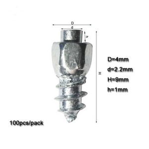 特価！200本！よく効く！丈夫なタングステンスパイクピン！取付け工具付き！スパイクタイヤ　スタッドレスタイヤ、バイクにもおすすめ！