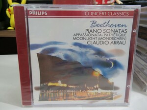 緑1｜新品未開封！★ CD / PHILIPS(made in Germany) ★Beethovenベートーヴェン：PIANO SONATAS＠Claudio Arrau　アラウ