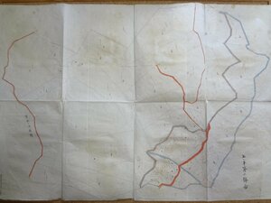 b△　古い地図　肉筆　上ノ平第二号図　※製図時期等 詳細不明※　/b21