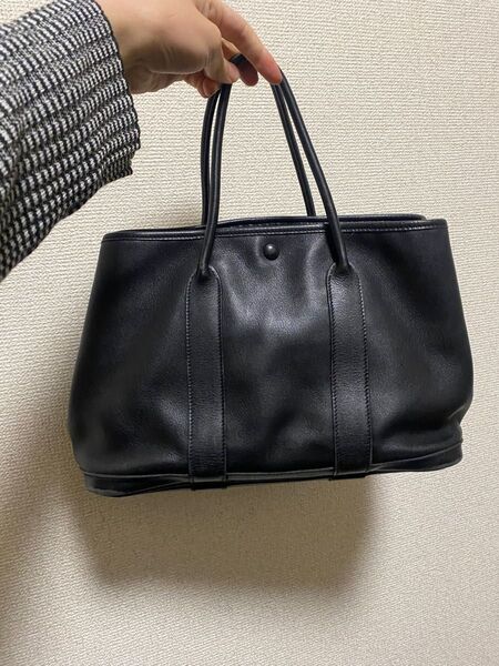 エルメス ガーデンパーティ ガーデンパーティー TPM ハンドバッグ トート ヴォースイフト ブラック オールレザー