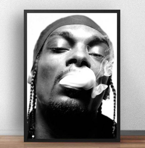  C2487 スヌープ・ドッグ Snoop Dogg ヒップホップ キャンバスアートポスター 50×70cm イラスト インテリア 雑貨 海外製 枠なし D