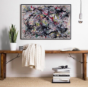  C2420 ジャクソン・ポロック Jackson Pollock 抽象表現 キャンバスアートポスター 50×70cm イラスト インテリア 雑貨 海外製 枠なし C