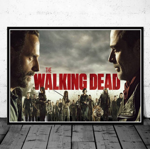  C2473 ウォーキング・デッド THE WALKING DEAD キャンバスアートポスター 50×70cm イラスト インテリア 雑貨 海外製 枠なし D