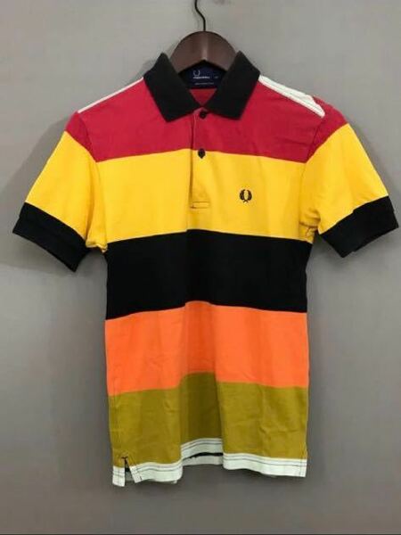 フレッドペリー FRED PERRY 半袖 ポロシャツ メンズ カラフル XSサイズ 劣化品 ファッション 衣類