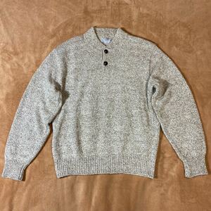 ロスコ Rothco made in U.S.A. ヘンリーネックセーター ブラウングレー系 サイズL 古着