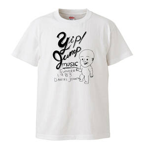 【Lサイズ 白Tシャツ】ダニエル・ジョンストン daniel johnston Yip jump music レコード CD LP ニルヴァーナ NIRVANA 