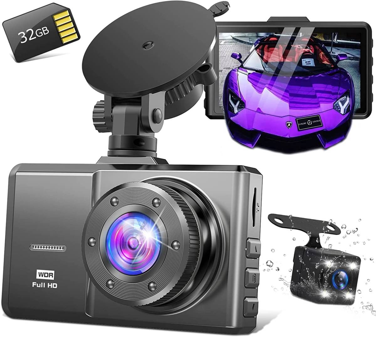 ホンダ純正オプション ドライブレコーダーDRH-224SD+後方録画カメラ