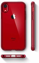 【即決価格】 iPhone XR ケース 6.1インチ 対応 背面 耐衝撃 カメラ保護 衝撃吸収 ウルトラ・ハイブリッド レッド ay389_画像5