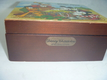 レトロ　ディズニー　ミッキーマウス　木製　アクセサリーボックス　オルゴール故障_画像3