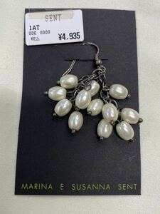 【激安！最終値下げ】イ39☆新品！MARINA E SUSANNA SENT マリーナエスザンナセント ピアス 白 シルバー タグ付！超お買い得な今のうちに！