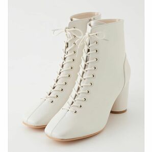 SQUARE TOE LACE UP BOOTS | S IVOY