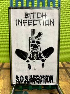 貴重 BITCH INFECTION S.O.S.INFECTION Split Tape porn gore noise grind ゴアグラインド ノイズグラインド ポルノグラインド gut cbt