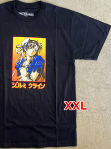 新品 XXL chun li t-shirt 半袖Tシャツ黒 Hook-Ups 春麗チュンリーストリートファイター ジェルミクラインindustries