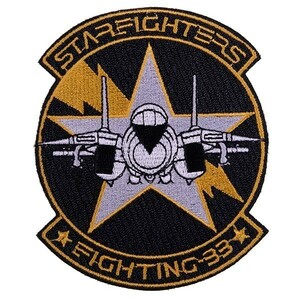 UA89 USN 米海軍 VF-33 FIGHTING-33 STARFIGHTERS ミリタリー ワッペン パッチ ロゴ エンブレム アメリカ 米国 USA 輸入雑貨