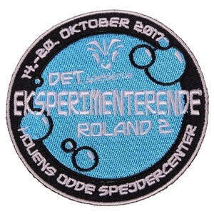 ZH13 Det Eksperimenterende Roland 2 丸形 ワッペン パッチ ロゴ エンブレム アメリカ 米国 USA 輸入雑貨