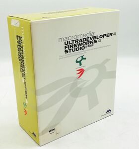 ▼■複数品 Macromedia マクロメディア Ultradeveloper 4 Fireworks 4 Studio Webアプリケーション開発支援 箱付き ジャンク【H23021030】