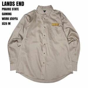 ＊6192 LANDS END ランズエンド　企業物　ワークシャツ　長袖シャツ