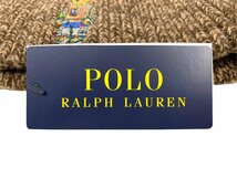 POLORALPH LAUREN (ポロラルフローレン) ボロベア BEAR ニットキャップ 刺繍 ライン入り PC0356 ブラウン ウィメンズ /036_画像7