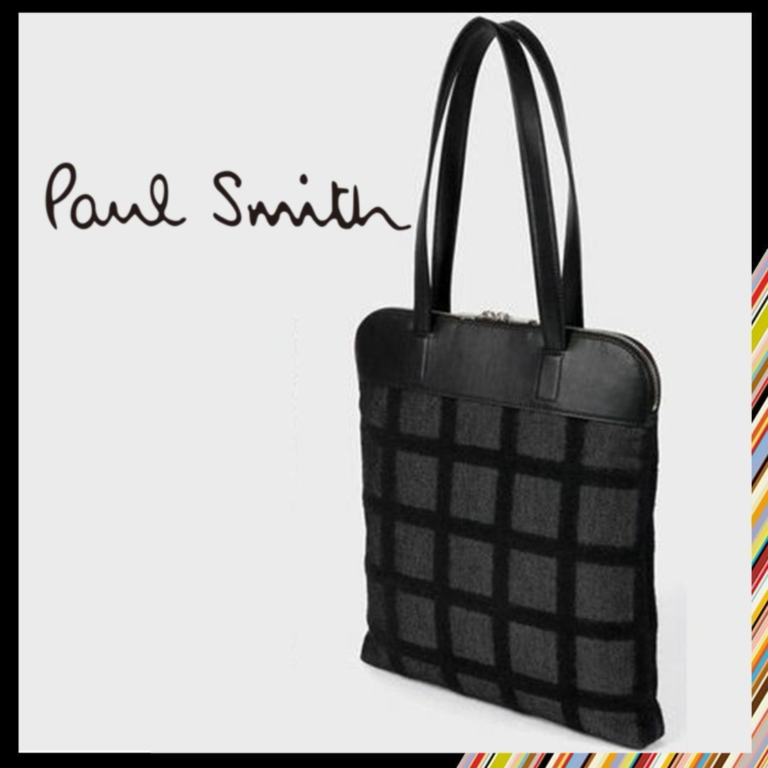 新品 未使用 Paul Smith クラシックレザー 定番2WAYショルダー ブルー