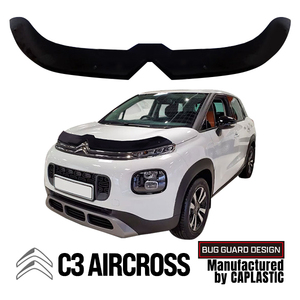  Citroen C3e Across bug guard front bonnet guard Classic black bonnet protector hood protector insect repellent 