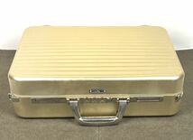 ●希少 RIMOWA GOLD SAFE ATTACHE リモワ ゴールドセーフ アタッシュケース ビジネス バッグ クラシックフライト トパーズ 910 19L 廃盤●_画像6