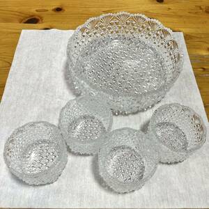 ガラスの器セット ガラス 食器 昭和レトロ レトロ テーブルウェア 鉢
