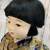 【長期保管品】特撰 いちまさん 男の子 15号 繁藏作 金蘭 市松人形 日本人形 袴姿_画像3