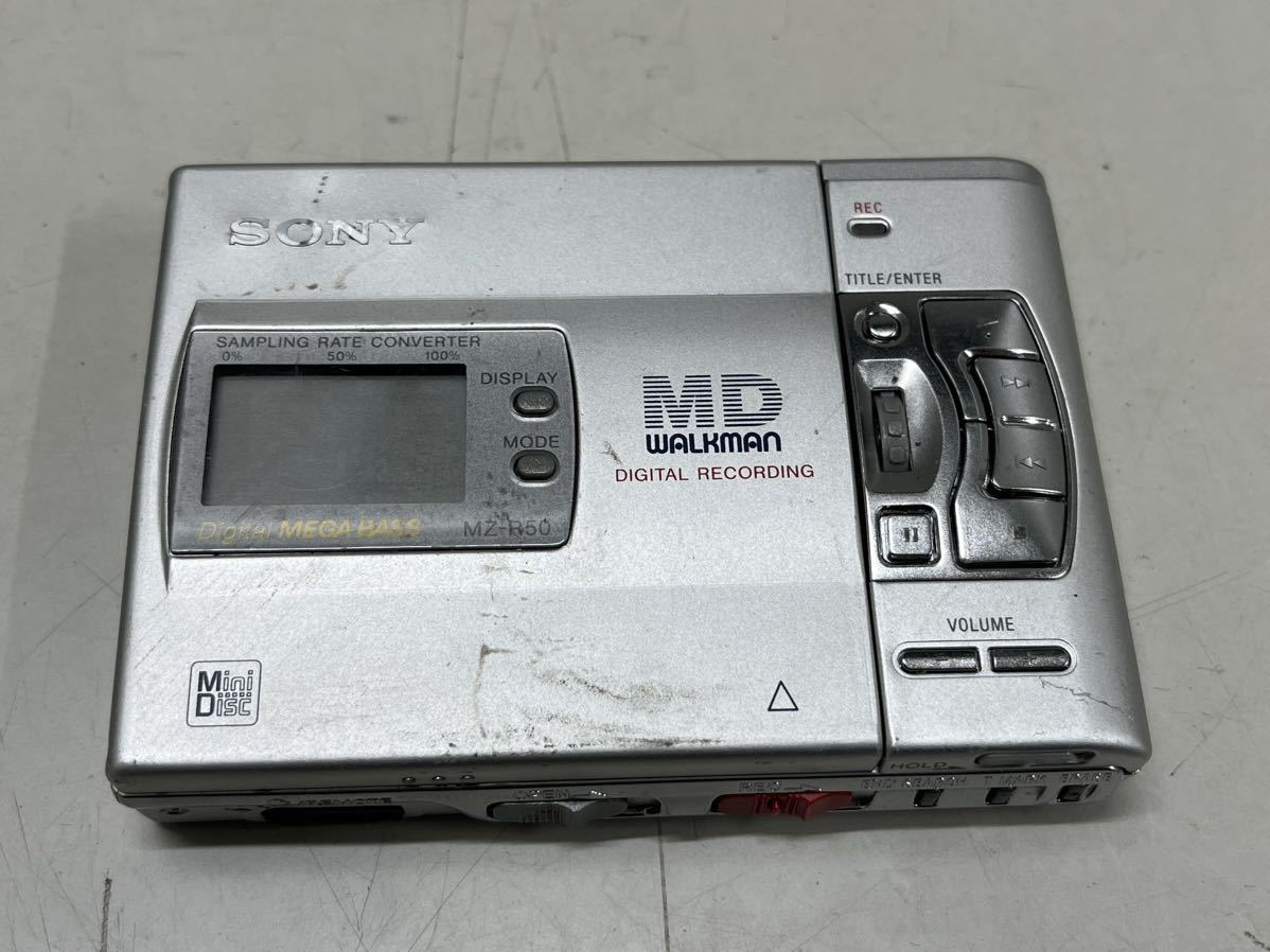 シルバー金具 未使用 SONY MZ-R50 MD WARKMAN ウォークマン