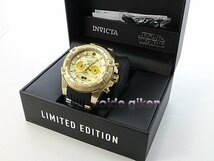 本物☆値下げ☆送料無料☆特別限定品☆激レア☆INVICTA（インビクタ）クロノグラフ 26067 Ｃ３ＰＯ仕様 スターウォーズシリーズ☆匿名発送_画像3