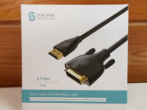 [ б/у работоспособность не проверялась товар ]SYNCWIRE DVI-D Male to HDMI Male Cable DVI-DHDMI изменение кабель 