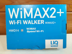 【中古一部動作確認品】UQ WiMAX2+　WiFi WALKER Speed WiFi HWD14SSU　HUAWEI　ブライトシルバー
