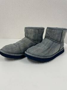 【UGG Australian】アグUS10 JP28㎝　クラシックショート ウォッシュドデニムムートンブーツ