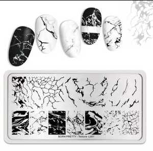 BORN PRETTY marble nails stamp plate 