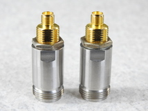 【HPマイクロ波】　HP 1250-2444 N(F)-SMA(F) Adapter Coaxial straight (パネル取付変換アダプタ/ナット止め) 2個 取外し現状ジャンク品_画像6