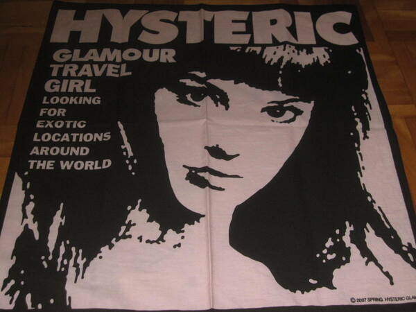 レア★未使用★送料無料★HYSTERIC GLAMOUR★バンダナ★ピンク★ハンカチ★スカーフ★ヒステリックグラマー