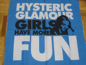 レア★新品★送料無料★HYSTERIC GLAMOUR★バンダナ★ブルー★ハンカチ★スカーフ★ヒステリックグラマー★ノベルティ