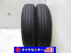 155-80R13 9分山 ブリヂストン エコピアNH100C 2021年製 中古タイヤ【2本】送料無料(M13-2919）