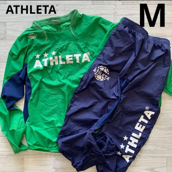 アスレタ ATHLETA ピステ 上下 ジャージ グリーン M ピステ上下 ATHLETA アスレタ M