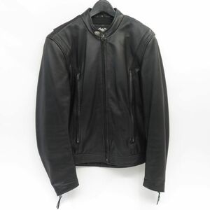 132s HARLEY-DAVIDSON ハーレーダビットソン ウィリーG レザー ライダースジャケット Mサイズ ※中古