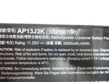 新入荷　acer　Chromebook C720 C720Pシリーズ など用　バッテリー　AP13J3K　11.25V 45Wh　未テストジャンク品　_画像3