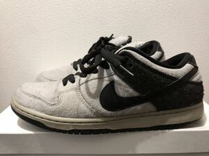 NIKE DUNK LOW PREMIUM SB US9.5 Wolf Grey Wool / Black 2013年製 グレー 黒 313170-015 27.5