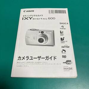  Canon IXY 600 user guide instructions secondhand goods R00599