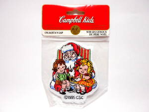 Campbell Kids キャンベルキッズ クリスマス 刺繍 ワッペン アップリケ Campbell Soup キャンベルスープ サンタクロース