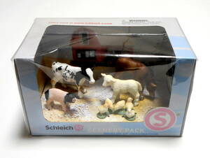 シュライヒ シーナリーパック フィギュア ファーム 5体セット 牛 馬 羊 豚 ひよこ 動物 Schleich Scenery Pack Worlds of Imagination