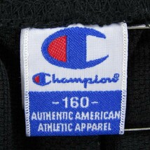 チャンピオン ロングパンツ ジャージ 速乾 スポーツウエア 男の子用 160サイズ 黒青 キッズ 子供服 Champion_画像3