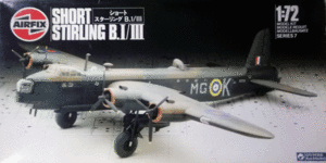 AIRFIX/グンゼ/1/72/イギリス空軍ショート・スターリングB.I/Ⅲ四発爆撃機/未組立品