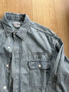 standard california デニム シャツ size:L スタンダードカリフォルニア スタカリ シャンブレー