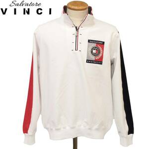 ★VINCI★SALE ハーフジップトレーナー【白LL】春夏モデル 31650029 ビンチ