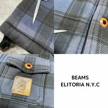 BEAMS ビームス ELITORIA N.Y.C エリトリア コットンベスト ジャケット チェック柄 サイズM 玉FL2375 中綿ベスト _画像9